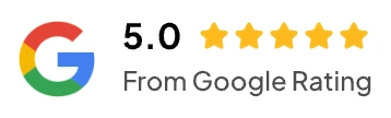 5.0 star Google rating